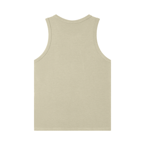 Beige tank top on a white background